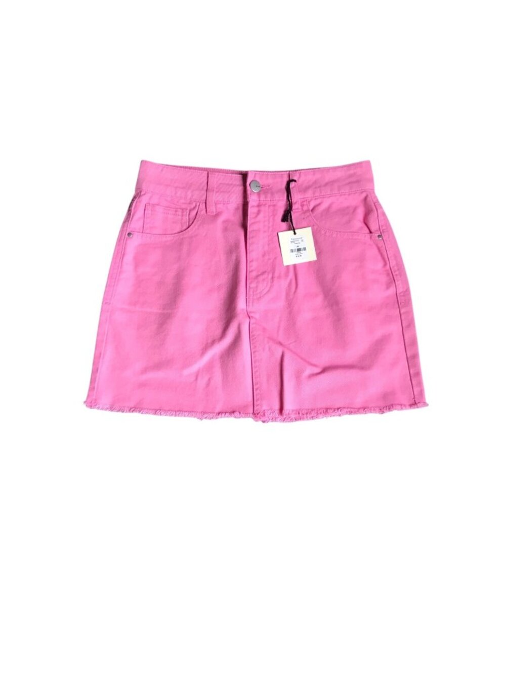 NWT Francesca’s Tgla Pink Denim Mini Skirt